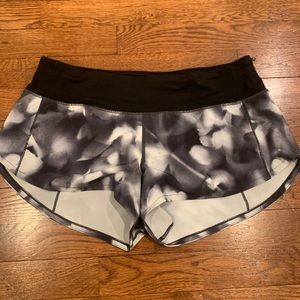 Lululemon black tie dye shorts